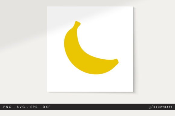 Banana SVG Cut File Clipart PNG: Graphics for Crafts & Local Branding