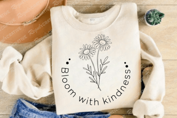 Bloom with Kindness SVG: Wildflower Graphics for Crafts & Content