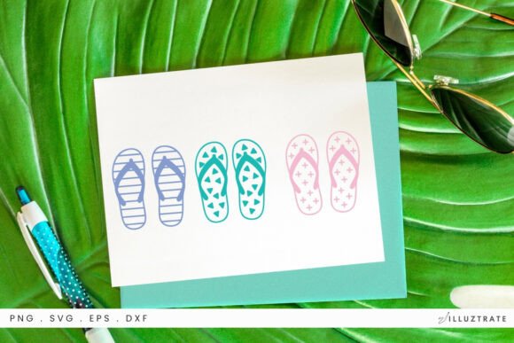 Flip Flops SVG Clipart: Graphics for Crafts & Creative Brands