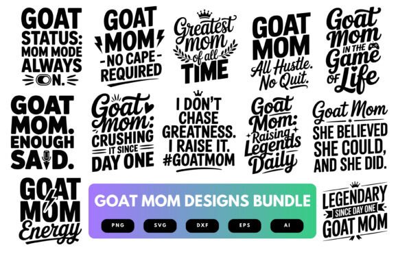 Goat Mom SVG Bundle