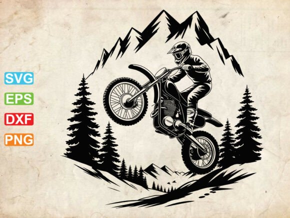 Motocross SVG Graphics for Local Crafts Brands