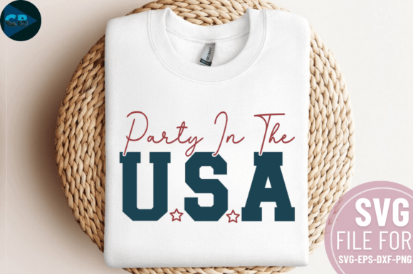 Party in the USA SVG Design: Graphics for Crafts & Content
