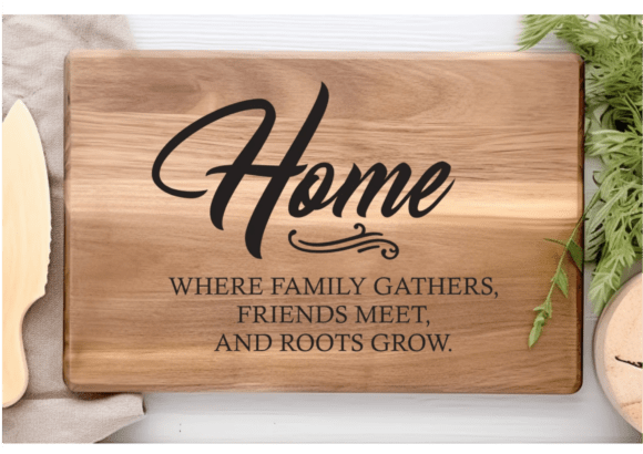 Serving Tray SVG & Noodle Board Graphics for Crafts