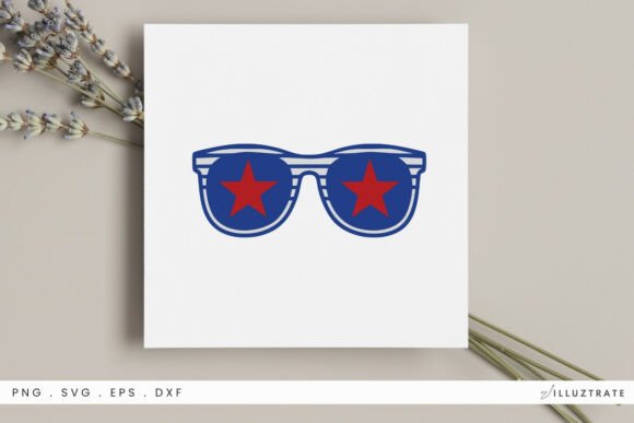 Star Sunglasses SVG Clipart for Crafts & Graphics