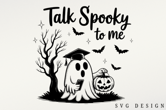 Talk Spooky to Me SVG Design for Crafts & Graphics